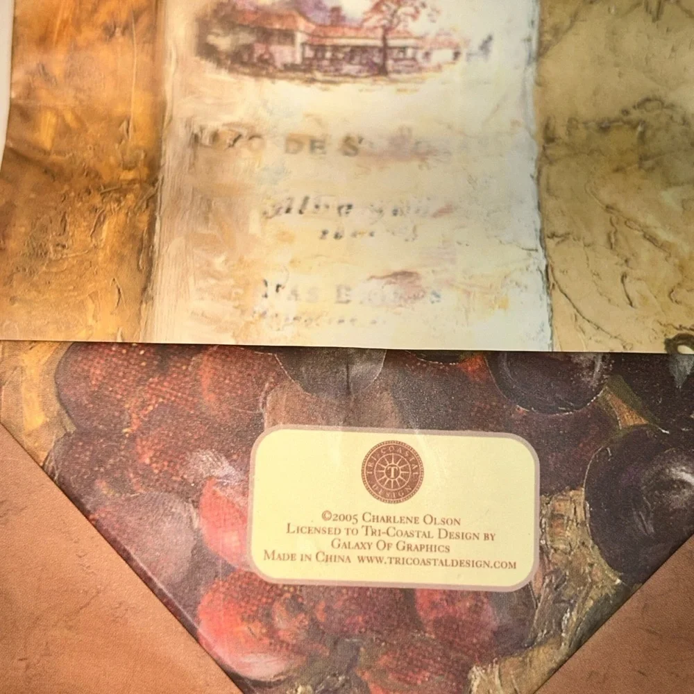 🍀 3 for $25 Kitchen Decor Wine Bar Accessories Set Rustic Italian wall art